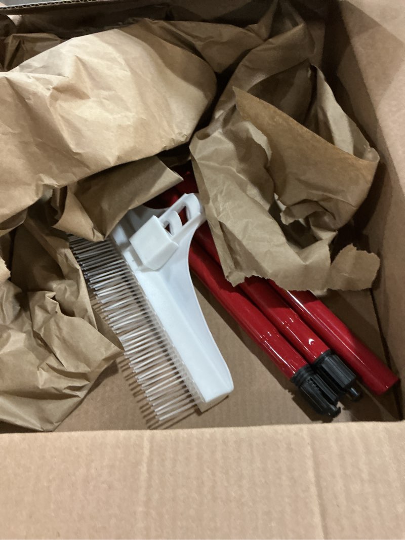 Condition photo showing As Is for roberts 12" carpet rake and groomer with 51" handle