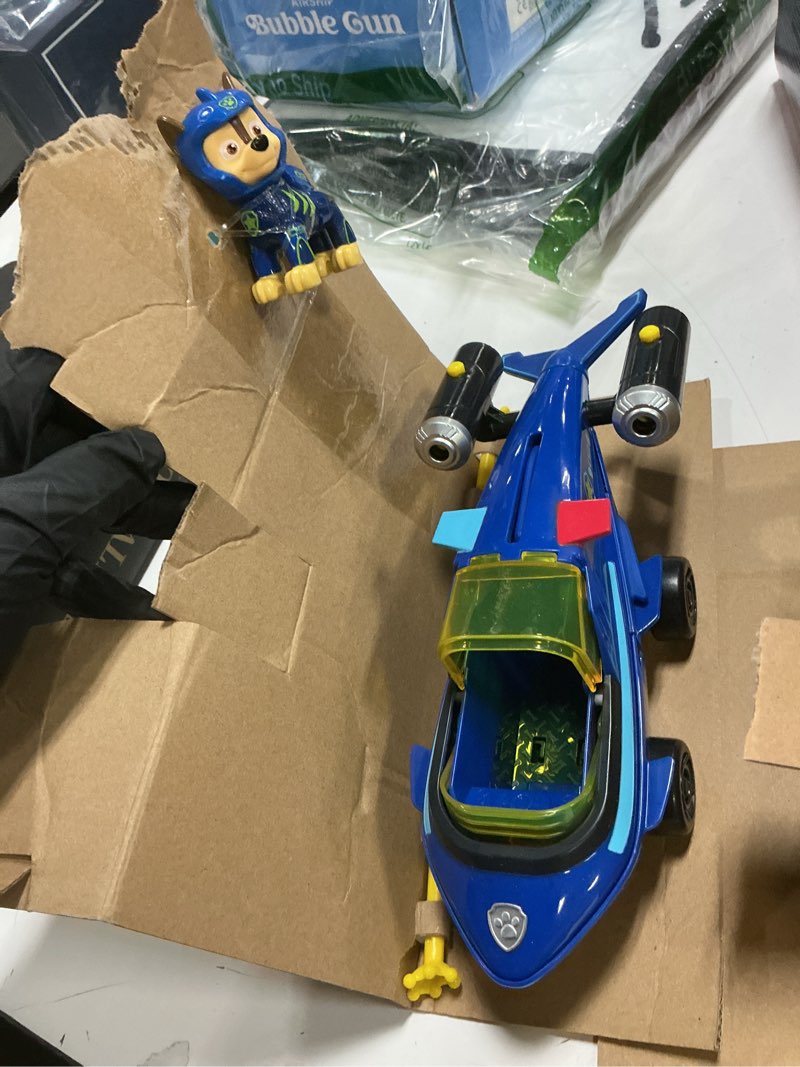 Condition photo showing Good Condition for Paw Patrol Aqua Pups, Chase Transforming Shark Vehicle with Collectible Action Figure, Kids Toys for Ages 3 and up