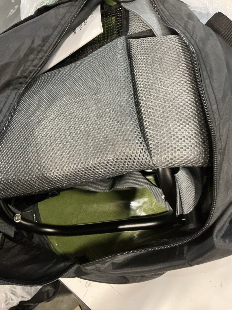 Condition photo showing Good Condition for besrey Baby Backpack Carrier, Toddler Hiking Backpack with Safety 3-Height Seat, Adjustable Straps&Waist Belt, Foldable Frame Lightweight Large Capacity Child Carrier for Hiking (Army Green)