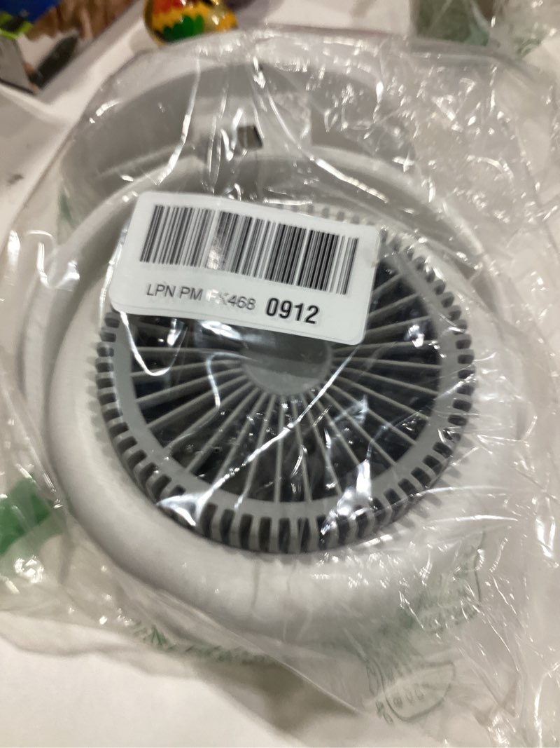 Condition photo showing Good Condition for let'me Table Fan, 100-Speed Desk Fan with Digital Display, Rechargeable Battery Fan with Warm Night Light, Oscillating Fan and 12H Timer, Small Quiet Desk Fan for Bedroom, Office white
