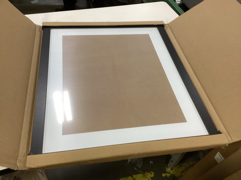 Condition photo showing New/Like New for LaVie Home 20x24 Picture Frame Black Poster Frame,Display Pictures 16x20 with Mat or 20x24 Without Mat, Stable and Sturdy Frame and Polished Plexiglass, Horizontal and Vertical Format of The Walls 20x24 Black