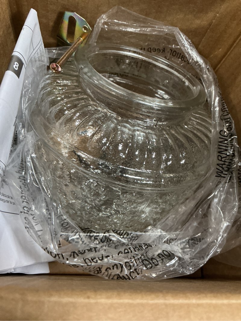 Condition photo showing Good Condition for project source 5.3-in w antique brass ceiling flush mount