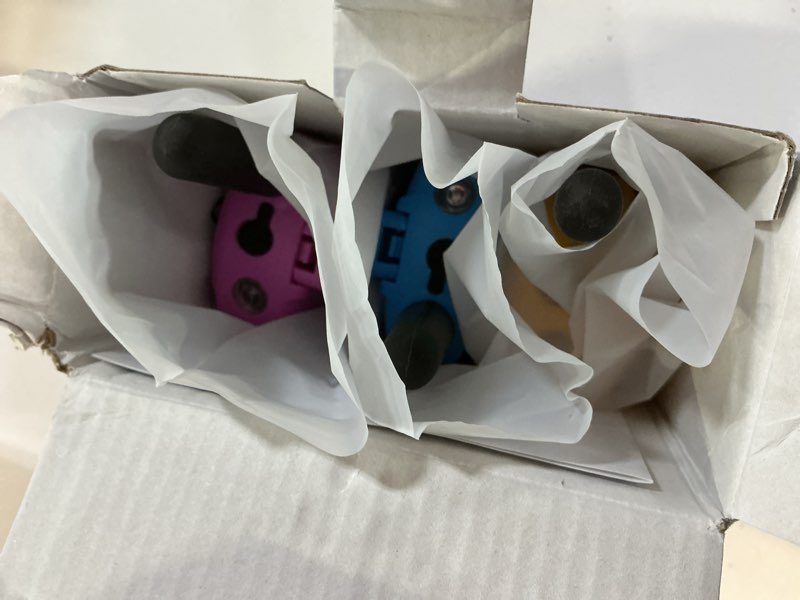 Condition photo showing New/Like New for walkie talkies for kids easter basket stuffers toys for boys girls 4-6, 3 miles range walkie talkie to camping, outdoor, 4 year old girl birthday gifts for 3 4 5 6 7 8 9 year old boy girl gifts blue&pink&yellow