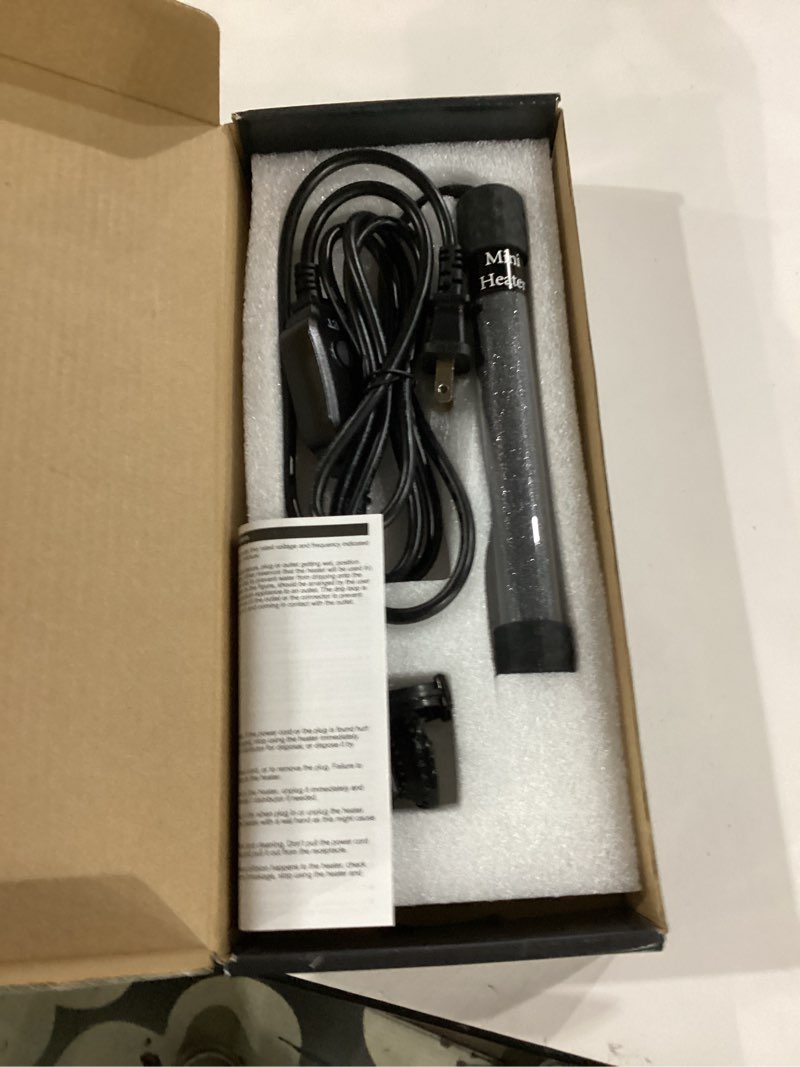 Condition photo showing Good Condition for not tested*** aquamiracle aquarium heater 200w fish tank heater for 20-40 gal tanks, led digital display thermostat turtle heater with out-of-water auto shut-off, overheat protection & memory function