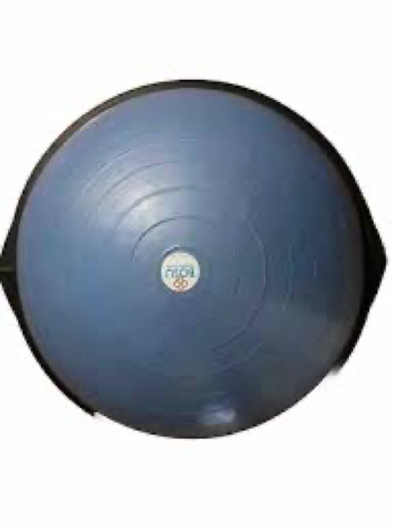 Bosu Ball Hard Bottom Pro Home Gym 26 Inch Balance Strength Trainer Blue