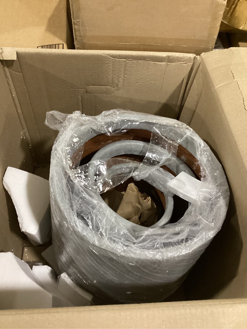 Condition photo showing Good Condition for kante 15.3"+11.6"+8.2" dia round concrete planter, large outdoor indoor planter pots containers with drainage holes and rubber plug for home garden patio, natural concrete natural concrete set of 3: 15.3" + 11.6" + 8.2" d