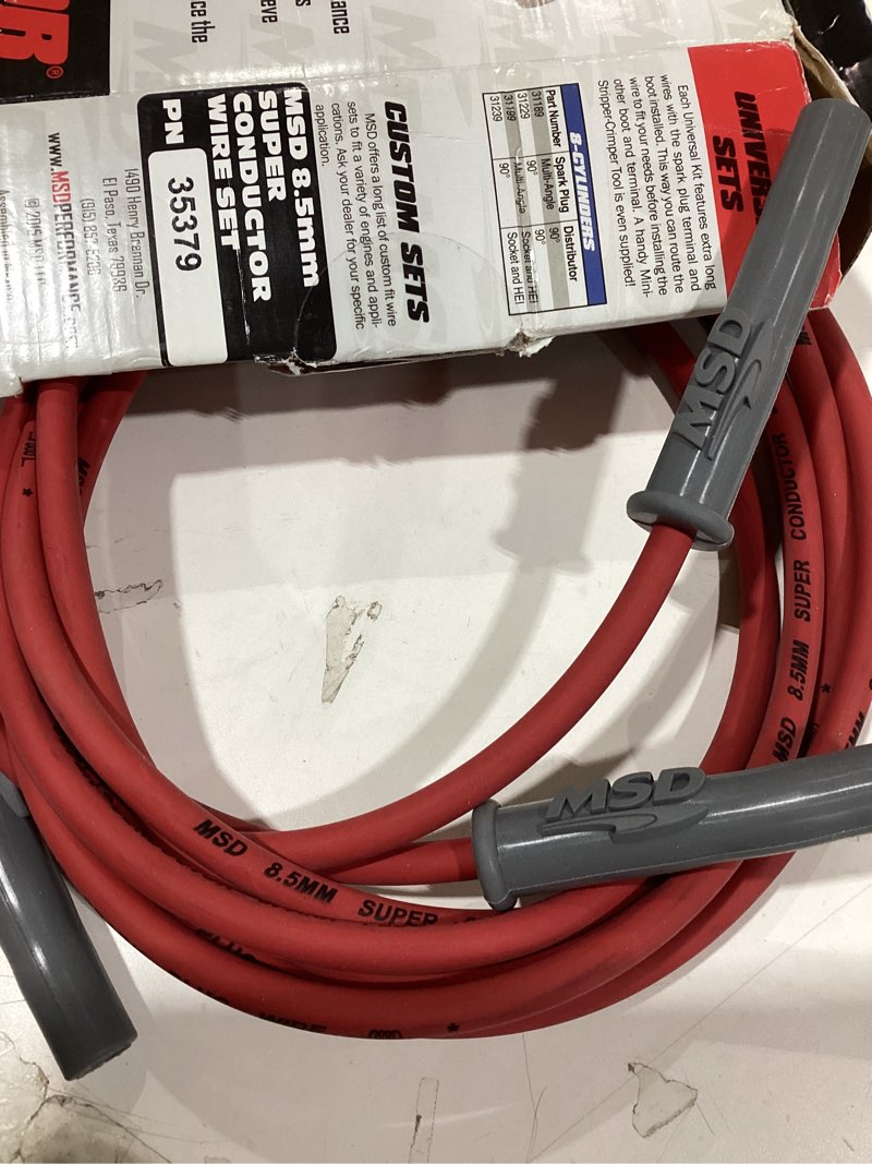 Condition photo showing Good Condition for MSD 35379 Super Conductor Spark Plug Wire Set