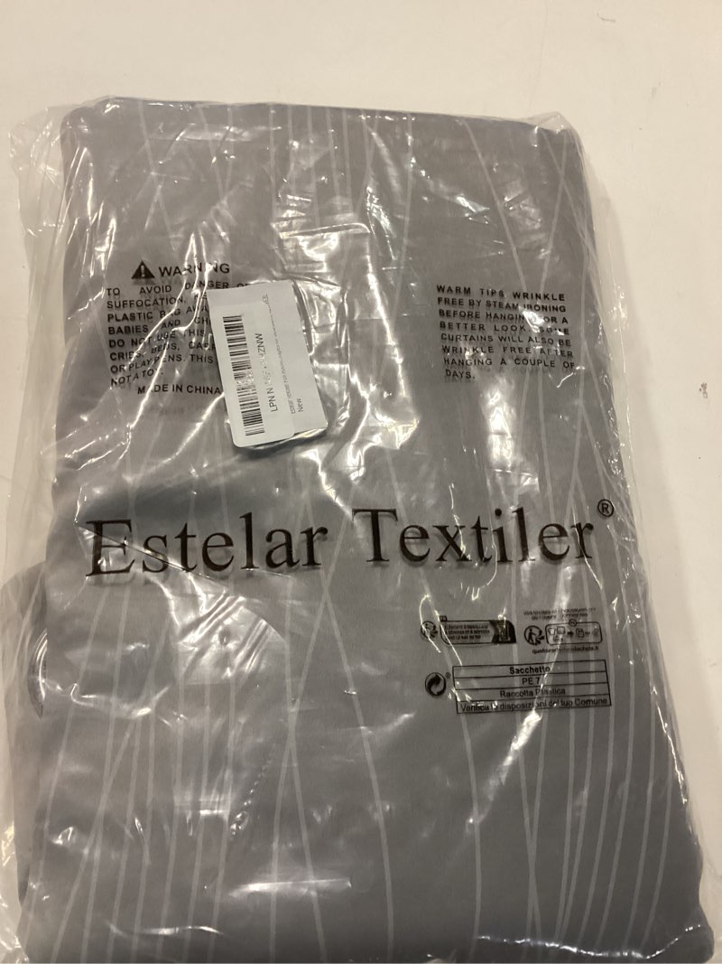Condition photo showing New/Like New for Estelar Textiler Full Room Darkening Greyish White and Grey Blackout Curtains 63 Inch Length 2 Panels Set, Ombre Thermal Insulated Full Light Blocking Grommet Gray Blackout Drapes for Bedroom, 42Wx63L 42"W x 63"L (Pack of 2) Grey and Greyish White