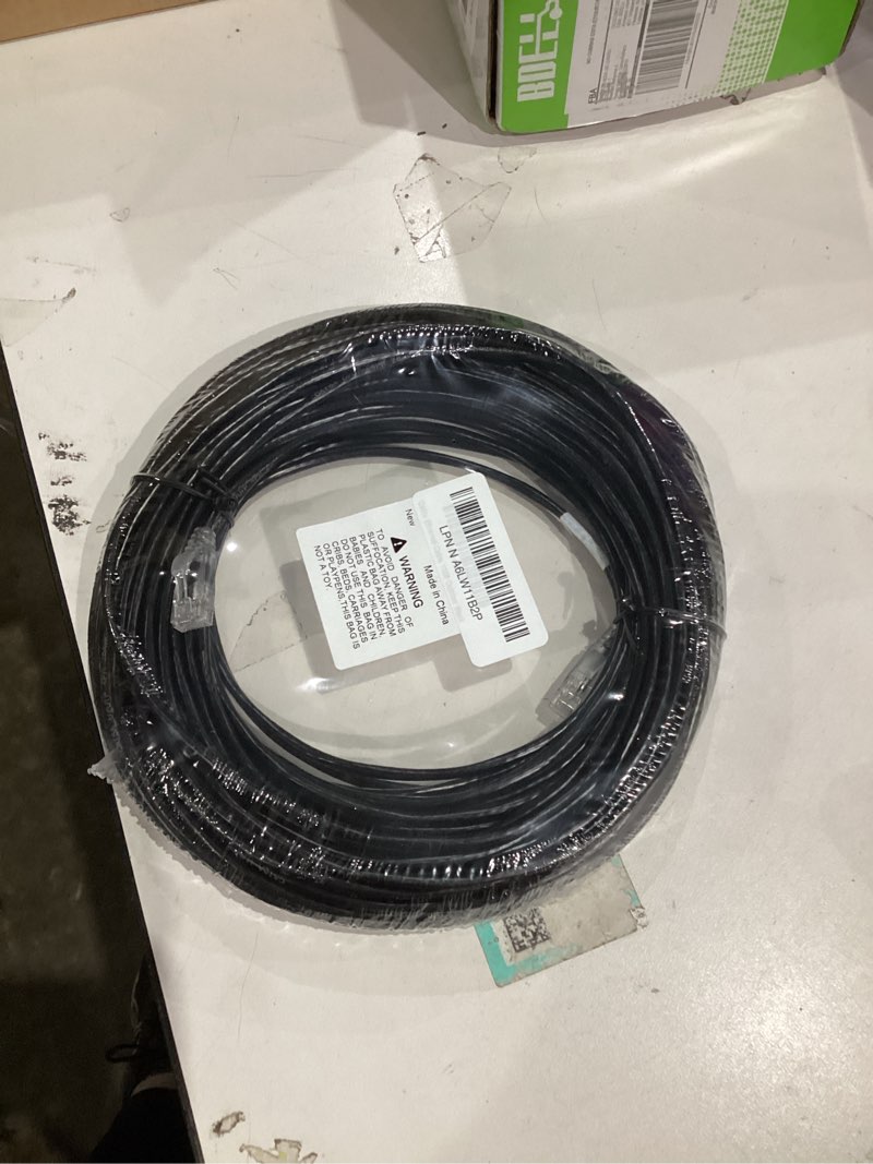 Condition photo showing New/Like New for Cat6a Ethernet Cable Slim 100ft Outdoor&Indoor, 28AWG Pure Copper Cat6 Internet Cable for Waterproof & Direct Burial, Flexible Cat6 Ethernet Cable 10G 550MHZ, Cat 6 Network cable for Indoor Black 100ft Black