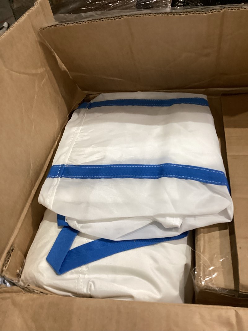 Condition photo showing New/Like New for White Bounce House, Indoor and Outdoor Bouncy Castle, Inflatable Bounce House with Ball Pit & Slide, Bounce House for Kids Ages 3-6, Great for Birthday Parties, Outdoor Play, Backyard Gifts