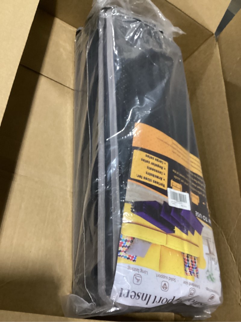Condition photo showing As Is for heavy duty couch cushion support board for sagging sofa, 23''x 45'' & 23''x70'' extra thick solid wood under couch insert with anti-slip dots, repair sagging spring sofa cushions 70"x23" & 45"x23"- sectional couch