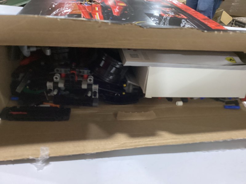 Condition photo showing As Is for LEGO Technic Ferrari SF-24 F1 Model Car Kit - Building Set for Adults, Ages 18+ with Realistic Features - Ferrari DIY Craft for Display - Gift Idea for F1 Fans - 42207