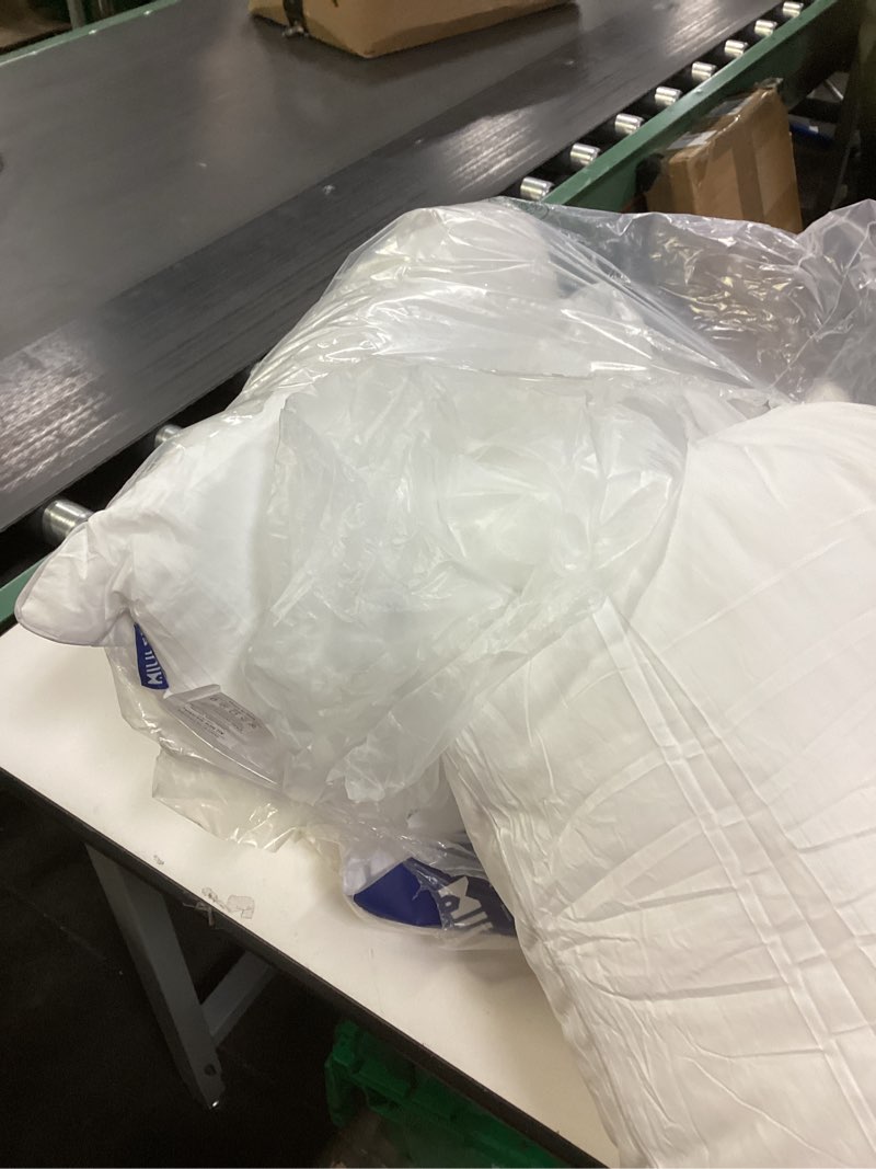 Condition photo showing Good Condition for MIULEE 24x24 Pillow Inserts, Firm and Fluffy Decorative Square Throw Pillows for Couch Sofa Bed, Down Alternative with 100% Cotton Cover Pack of 2 2 24x24 Inch