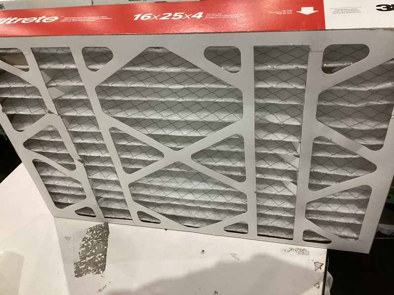 Condition photo showing New/Like New for 2 pack filtrete 16 x 25 x 24 merv 11 1000 mpr allergen defense electrostatic pleated air filte