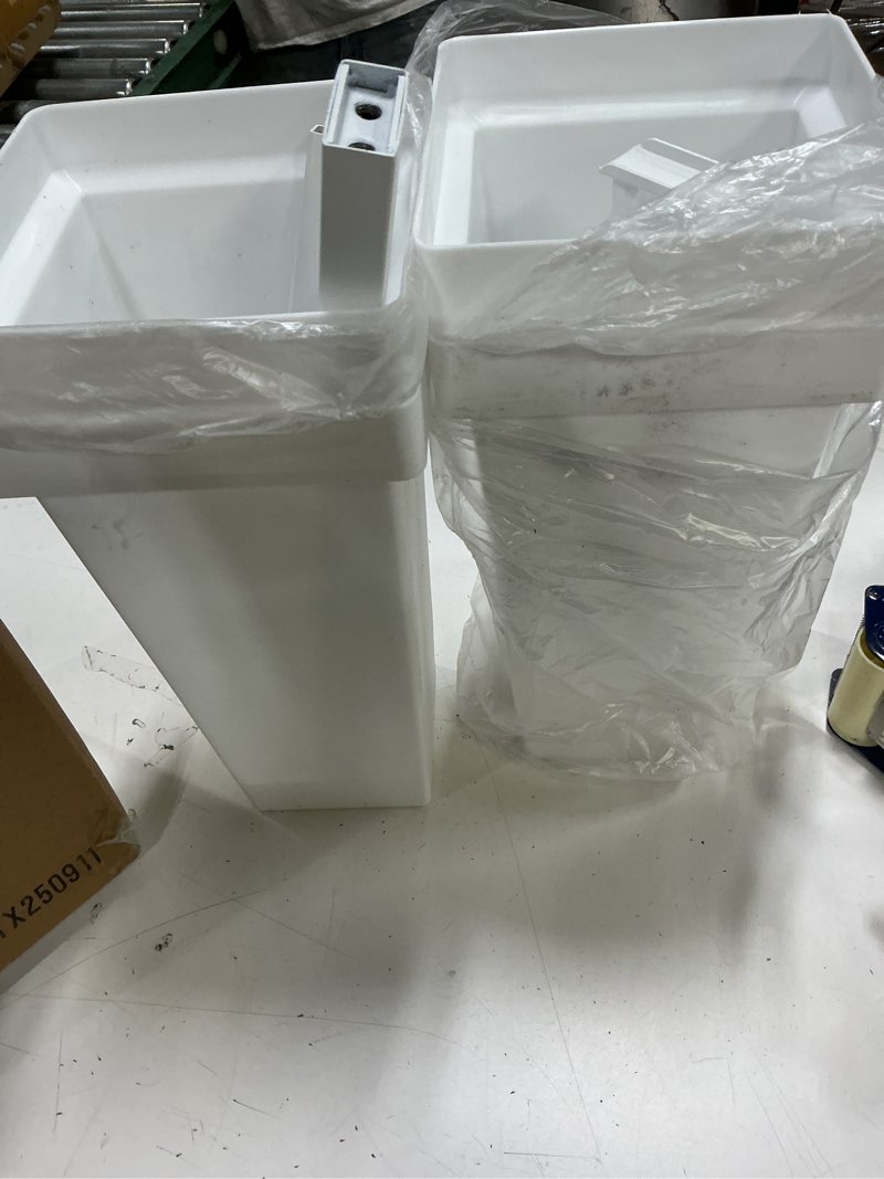 Condition photo showing As Is for aboxoo Flower Display Stand with Buckets, Sturdy Flower Cart with Wheels, Metal Bouquet Bar for Wedding, Party, Patio, Bridal Shower styleA