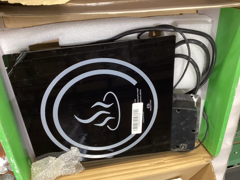 Condition photo showing As Is for Winco EIDS-18 Commercial-Grade Drop-In Induction Cooktop Burner, 1800 W, 120V