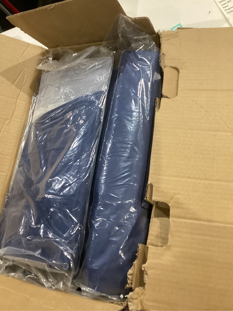 Condition photo showing Good Condition for 42x42 Inch Puppy Playpen with Cover, Dog Playpen for Puppies or Small Dogs, Pet Fence for Indoor & Outdoor, Sturdy Safety DogPen with Thickened Fabric, High-Strength Nylon Wire Mesh, Blue Blue With Cover