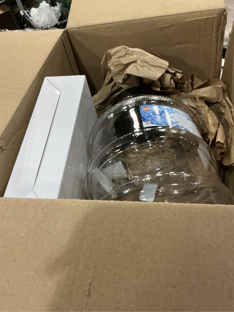 Condition photo showing As Is for petmate aspen pet lebistro gravity waterer, 2.5 gallon, made in usa breeze