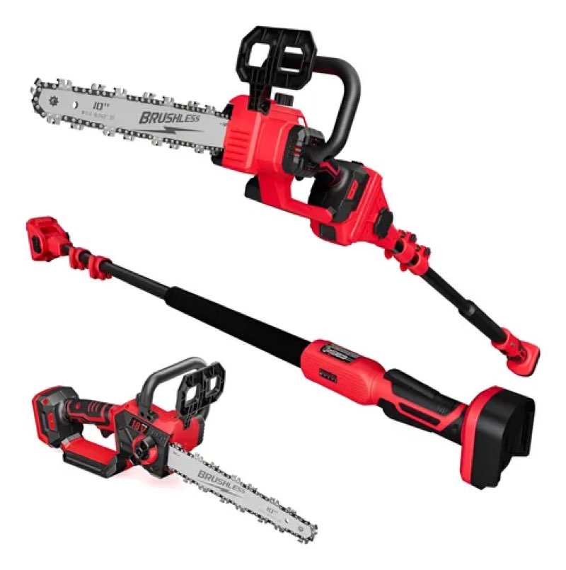 2-in-1 Wireless Pole Saw Evoiron 10” 