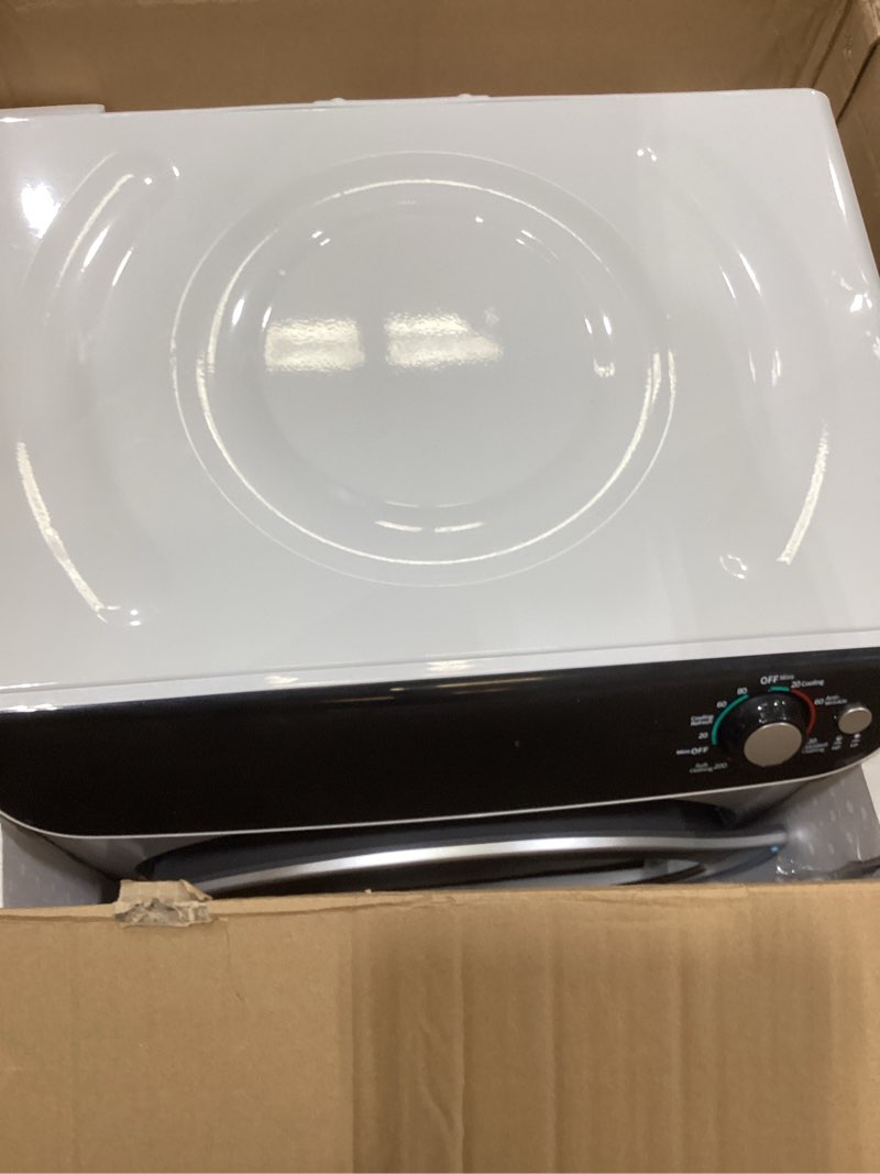 Condition photo showing Good Condition for Auertech 2.6 CU. FT. Portable Dryers for Laundry, Compact Clothes Dryer with Stainless Steel Tub, 1400W Dryer Machine, Electric Dryer with Control Knob for Apartment, Dorm, RV, White