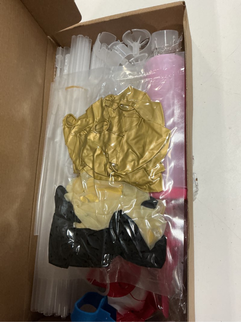 Condition photo showing New/Like New for toniful 4 set black gold balloon centerpieces for table,balloon stand kit for black gold party decor 40th 50th 60th 70th birthday decorations anniversary graduation decorations 2026 retirement