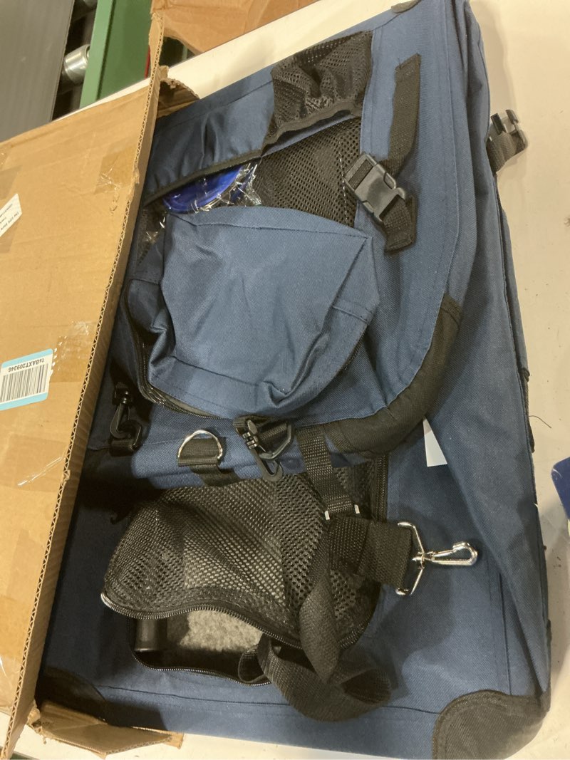 Condition photo showing Good Condition for Large Cat Carrier 24"x16.5"x16.5" Soft-Sided Portable Pet Crate for Car Traveling with Collapsible Litter Box and Bowl