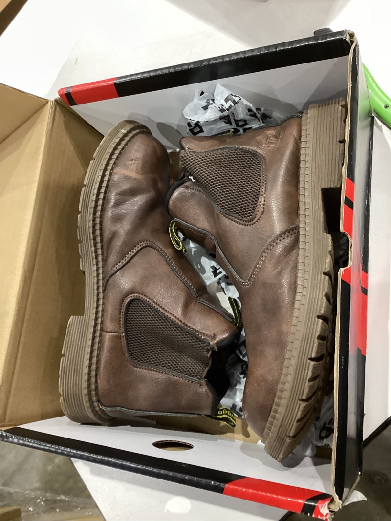 size 8****steel toe work boots for men women leather safety shoes waterproof construction shoes hiking boots industrial work shoes