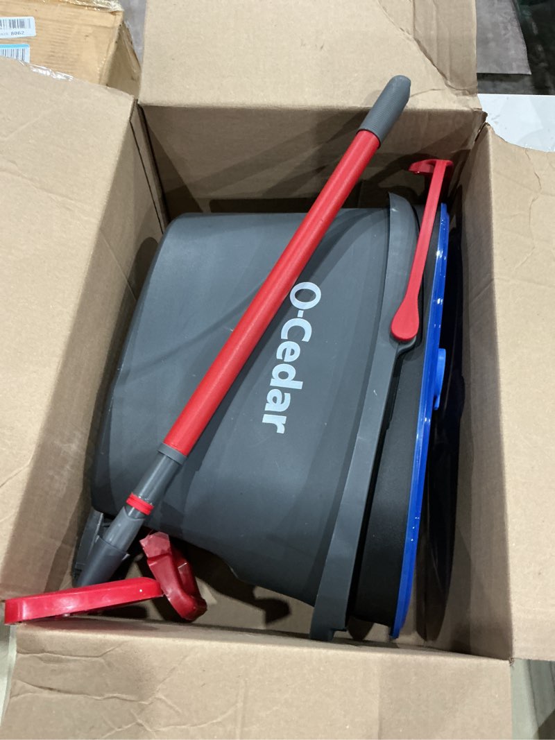 Condition photo showing Good Condition for o-cedar rinseclean spin mop & bucket system + 2 extra mop heads| clean with water | removes 99% of bacteria plastic rinseclean spin mop & bucket + 2 extra refills cleaning system