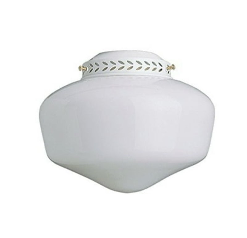 Concord Fans CFL Schollhouse Glass Fan Light Kit