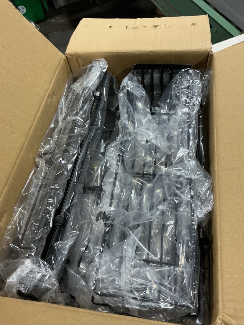 Condition photo showing As Is for Moforoco 8-Tier Over the Door Pantry Organizers and Storage, Black Hanging Kitchen Basket Organization, Wall mount Spice Rack Behind Cabinet Door Seasoning Shelves, Bathroom Home Bedroom Organizer 8-Tier White