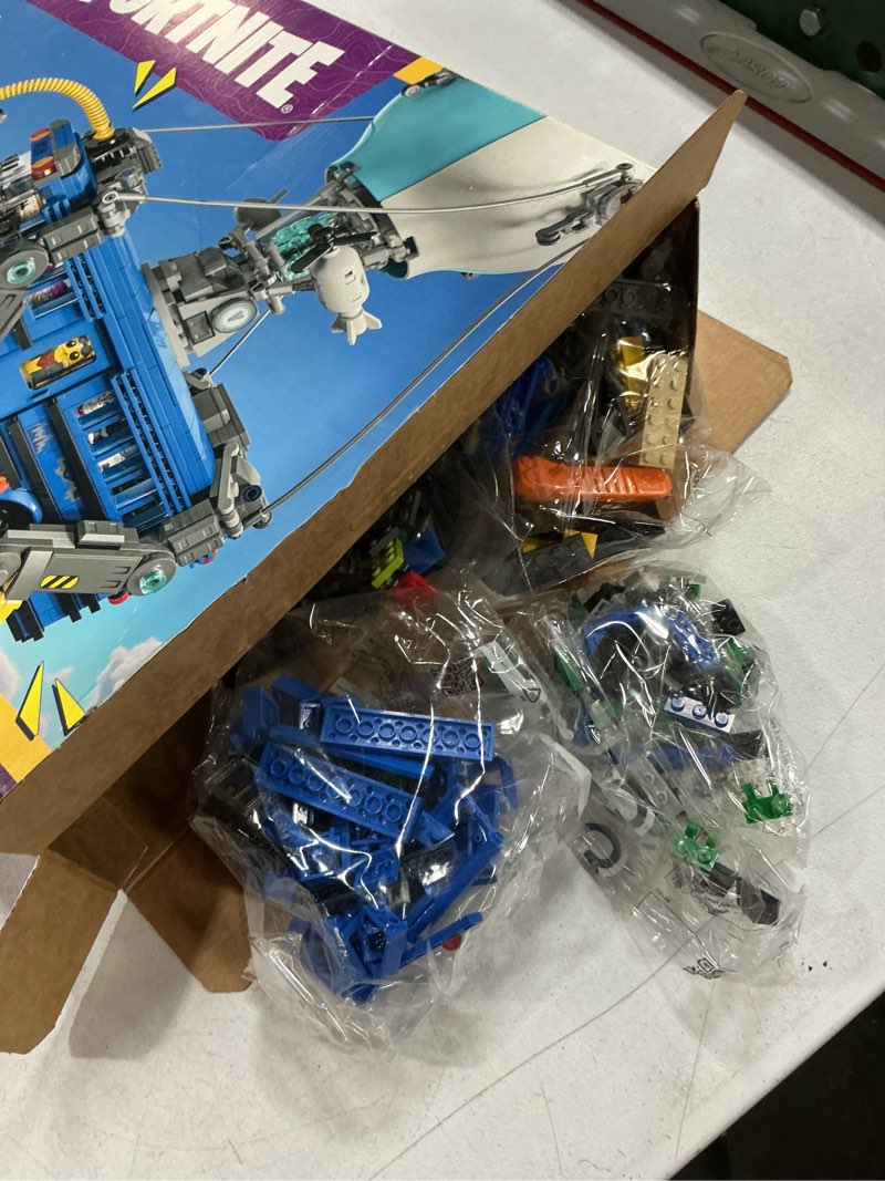 Condition photo showing Good Condition for lego fortnite battle bus building toy - collectible fortnite toy for kids, boys & girls, ages 10+ - pretend play set with 9 minifigures from video game - gift for birthdays - 77073