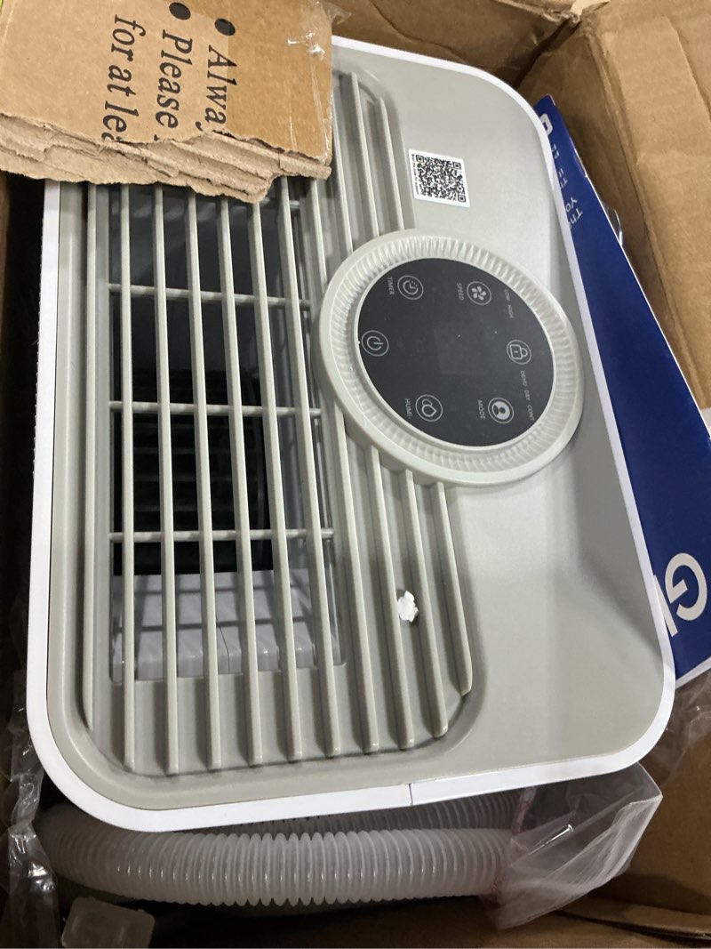 Condition photo showing Good Condition for 1500 sq.ft dehumidifier for basement, glowells 21 pints dehumidifiers for home, bathroom, bedroom large room, rv, three modes, quiet with smart compressor, dry clothes, 24h timer