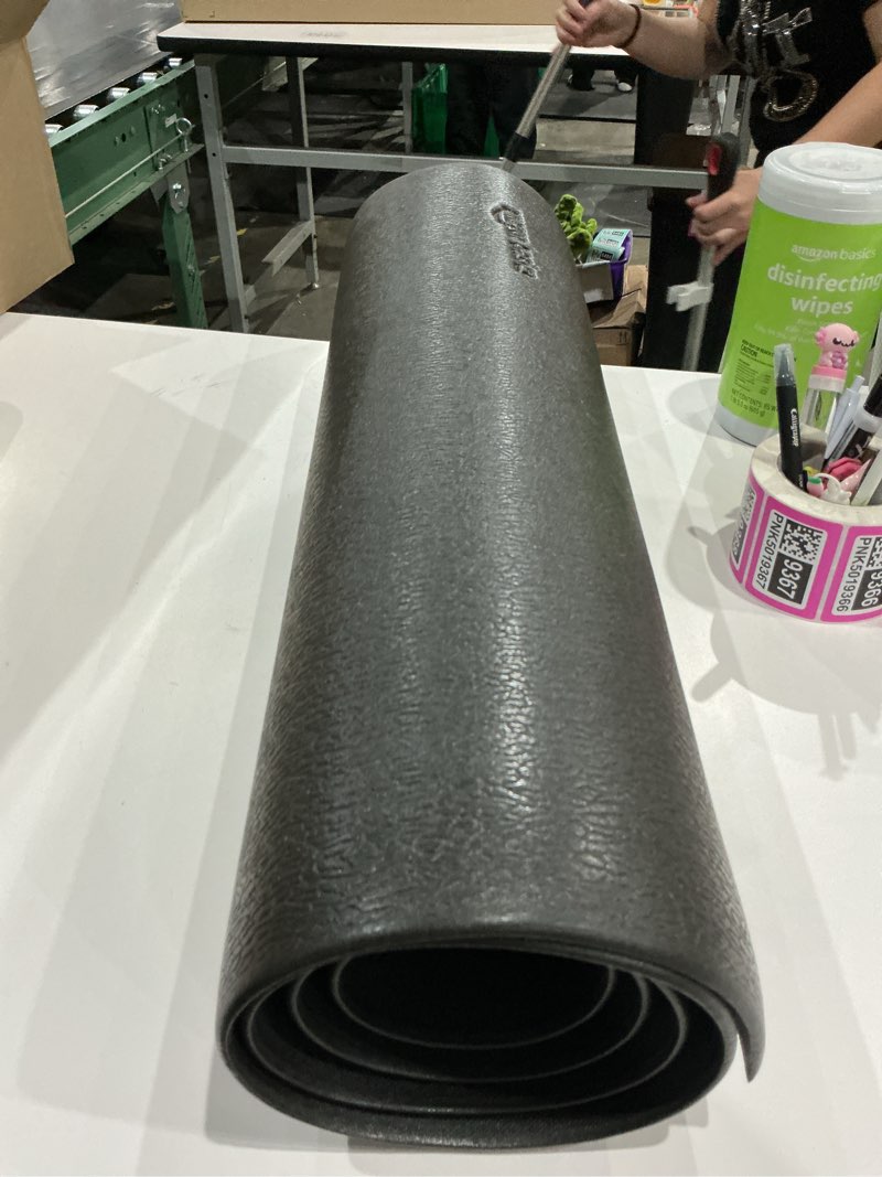 Condition photo showing Good Condition for similar to not exact measurement may differ amazon basics 3/4" rectangular durable anti-fatigue ergo comfort standing mat, 32x20, black