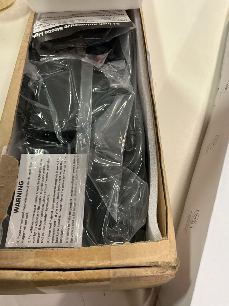 Condition photo showing Good Condition for ASPL 31" 62 LED Strobe Light Bar with Remote Control Double Side Flashing Emergency Warning Flash Strobe Light with 28 Strong Magnets for Safety Construction Vehicles Tow Trucks Pickup (Red/White)