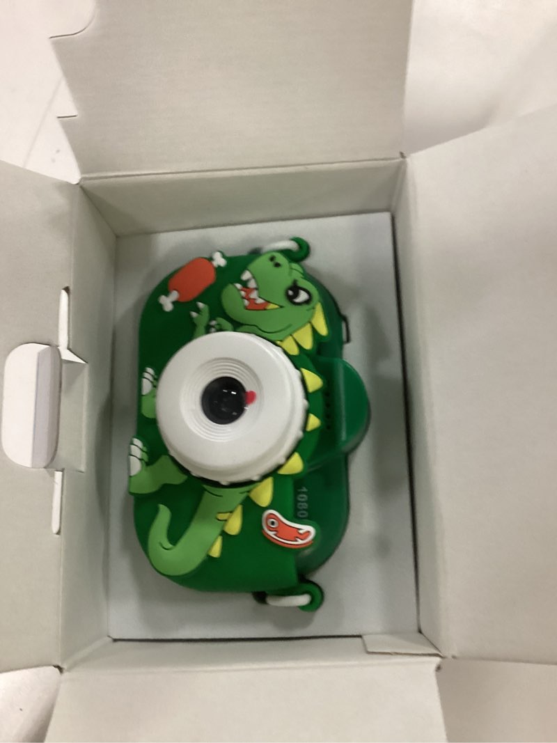 Condition photo showing Good Condition for Kids Camera Boys Toys for 3 4 5 6 7 8 9 Years Old Boys, 48MP Dual Lens Kids Digital Camera Christmas Birthday Gifts, 1080P HD Video Selfie Toddler Camera with 32G SD Card Green
