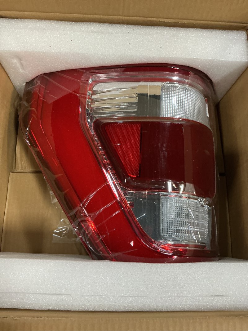 Condition photo showing New/Like New for LABLT Tail Light Assembly Repalcement for 2021 2022 2023 F150 Driver Left Side Rear w/Blind Spot White Frame Taillights ML34-13B505-CA