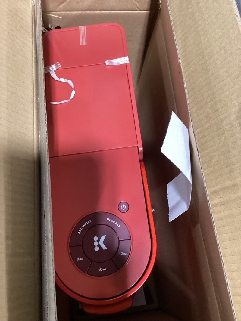 Condition photo showing Good Condition for keurig k- slim single serve k-cup pod coffee maker, with 3 brew sizes, multistream technology, 46oz removable reservoir, scarlet red