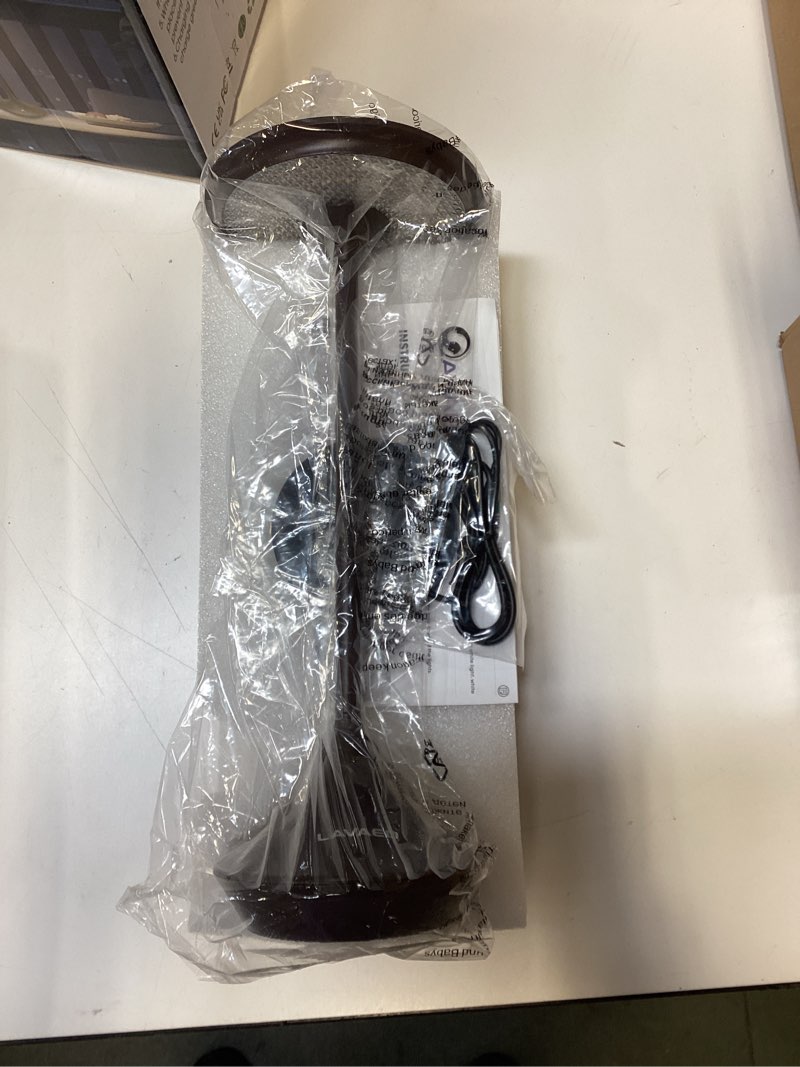 LAVAED Cordless Table Lamp Rechargeable, 4000mAh Waterproof Battery Operated Lamp, 3 Colors Stepless Dimmable Touch Lamp Portable Desk Lamp for Dinner/Patio/Bedroom/Outdoor Camping(Black) Small-Brown