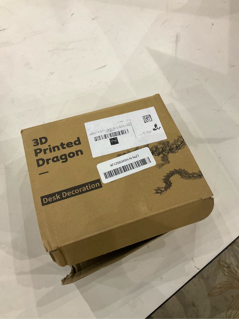 Flavery 3D Printed Dragon - 24 inch Large Pearly Sheen Articulated Dragon Fidget Toy, 3D Printed Gif