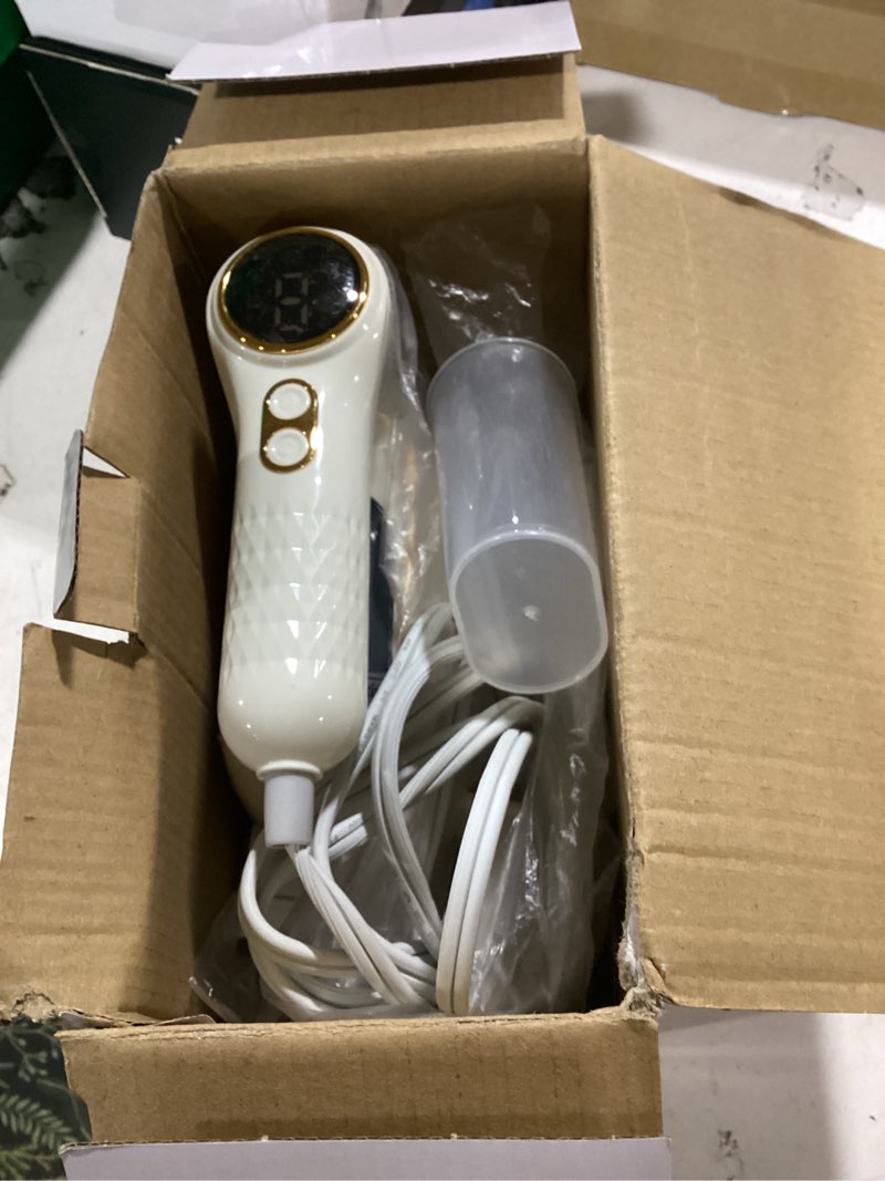 Condition photo showing As Is for niasso portable travel steamer, 1200w handheld fabric steamer for clothes, 4 modes with lcd display, powerful wrinkle remover for home & travel, 150ml water tank, 10s fast heat-up, 180° swivel handle white