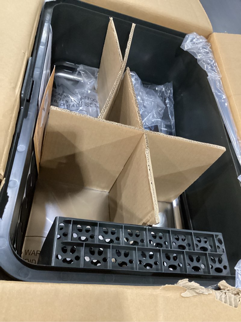 Condition photo showing Good Condition for 2PACK Stainless Steel Cat Litter Box with High Sides Lid, Extra Large XL Litter Box for Big Cats, Metal Kitty Litter Boxes with Anti-Leakage Enclosure,Non-Stick,Odorless,Scoop Included 2PK-Dark Grey