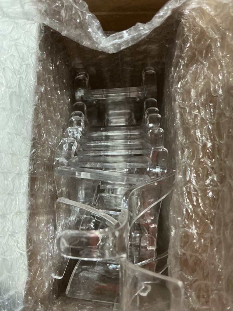 Condition photo showing Good Condition for jetec 20 pcs acrylic rock display stand crystal holder easel stands rock display stands clear pedestal holders collectibles for geodes mineral agate coral (large) large 20