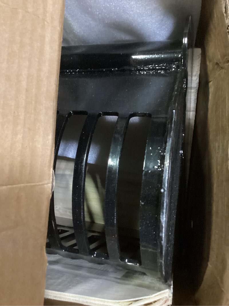Condition photo showing New/Like New for mini excavator screening bucket, excavator attachments soil sieving buckets 23.6inch/600mm for small digger, filtration w/pins skeleton screen bucket filtering and sorting materials 600mm screening bucket