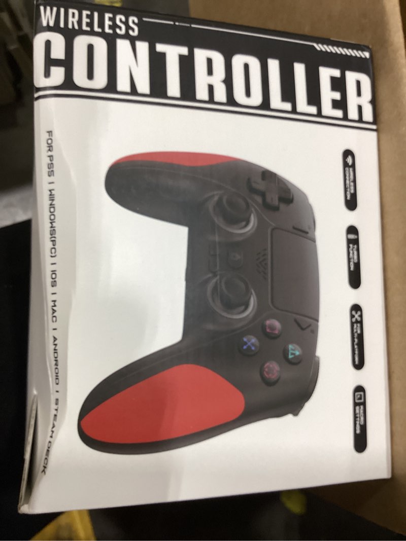 Condition photo showing New/Like New for kamylorus wireless controller for ps-5/pc, gaming controller for pc with hall effect, programmable/remap/turbo, 3.5mm audio jack, dual vibration, 6-axis motion control gamepad with speaker