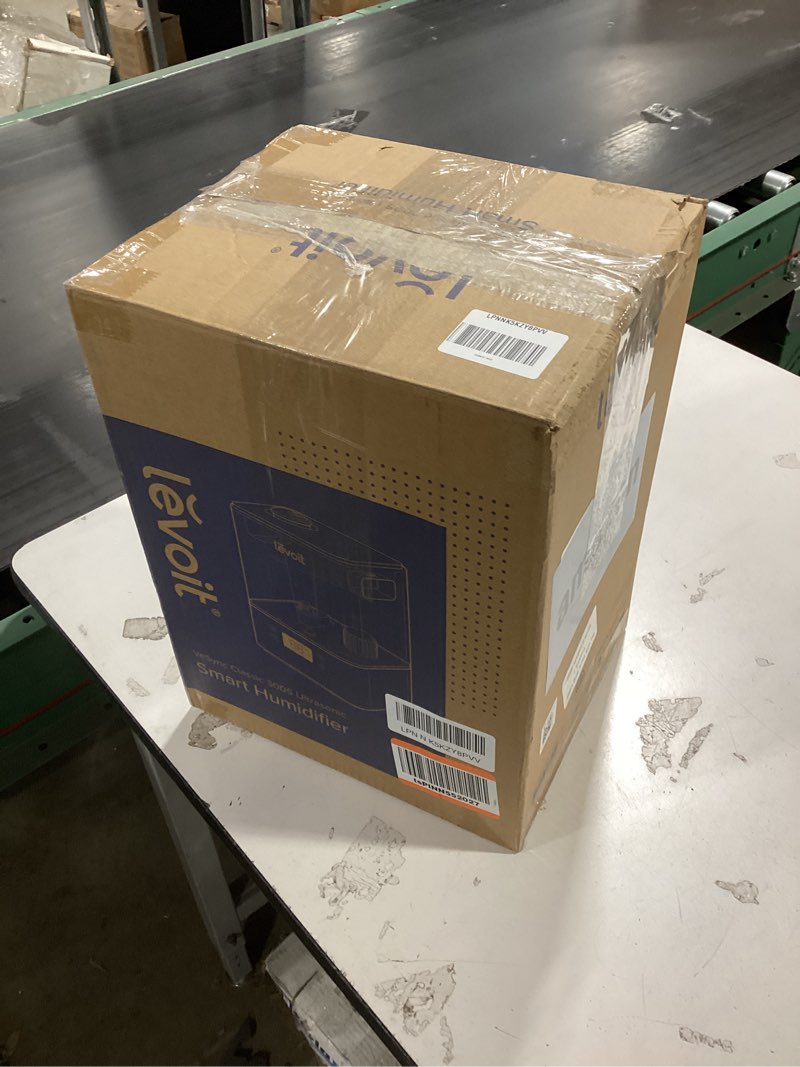 Condition photo showing As Is for LEVOIT Humidifiers for Bedroom Large Room Home, (6L) Cool Mist Top Fill Essential Oil Diffuser for Baby & Plants, Smart App & Voice Control, Rapid Humidification & Auto Mode - Quiet Sleep Mode, Gray Gray Classic300S