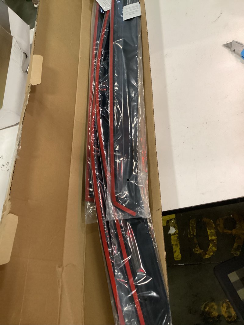 Condition photo showing New/Like New for canvcle window visors rain guards for 2022-2025 2026 hyundai tucson accessories, outside-mount tape-on side window wind deflectors vent visors shades rainproof black 4pcs hyundai tucson 2022-2025