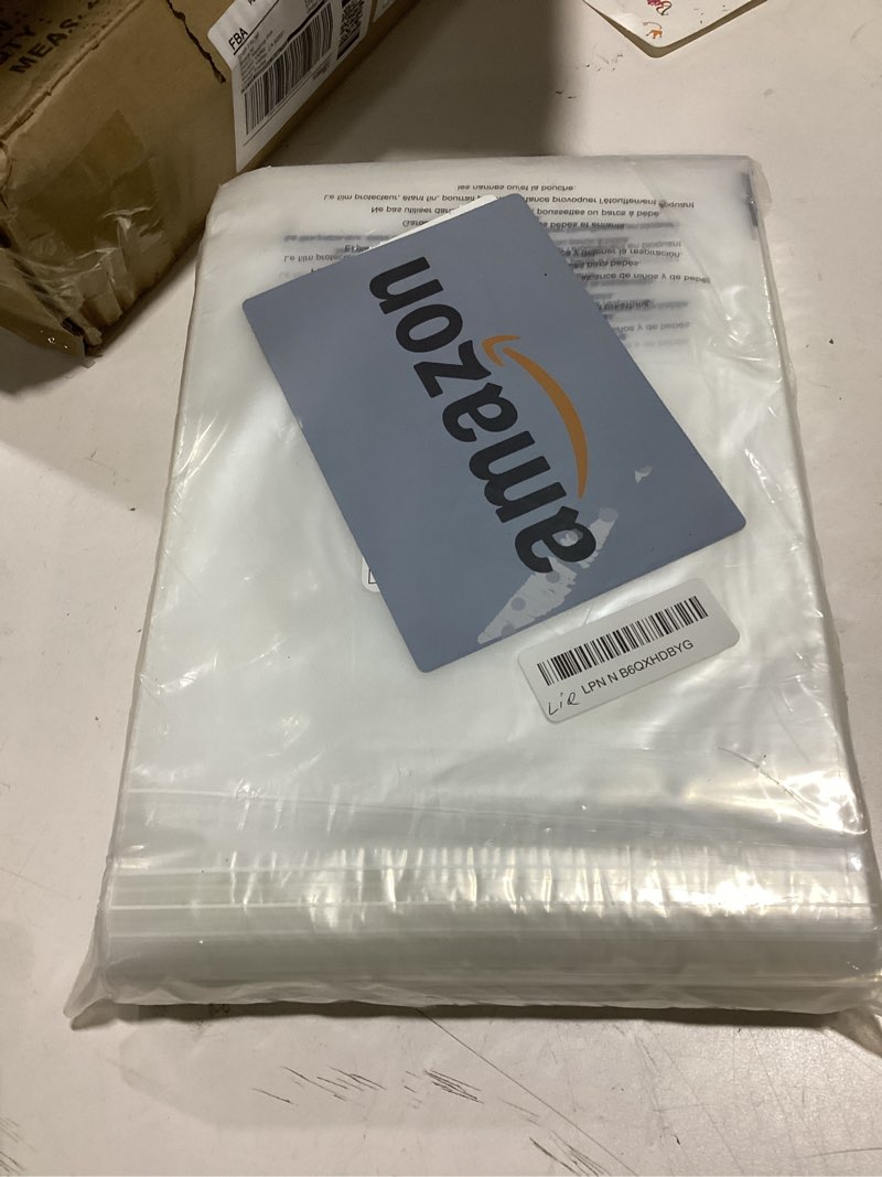Condition photo showing Good Condition for imailer - 500 count - 8" x 10" clear plastic poly bags with suffocation warning for clothing, t-shirt, brochure, prints, handicraft gift- resealable adhesive,not strong 8" x 10" resealable glue