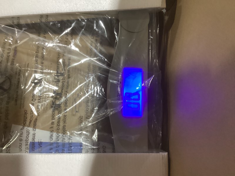 Condition photo showing Good Condition for etekcity digital body weight bathroom scale, large blue lcd backlight display, high precision measurements,6mm tempered glass, 400 pounds silver ?11.9 x 11.9 inches