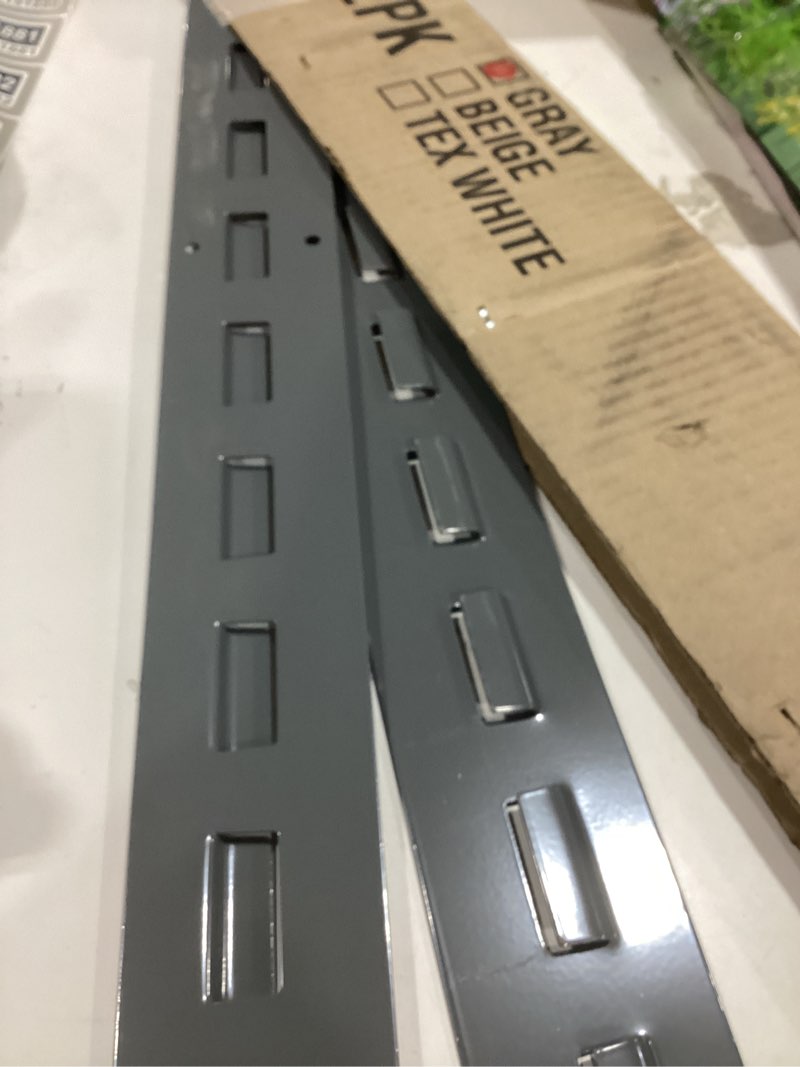 Condition photo showing Good Condition for akro-mils 30632 heavy duty wall mount garage storage steel louvered rail | wall storage bin hanging 