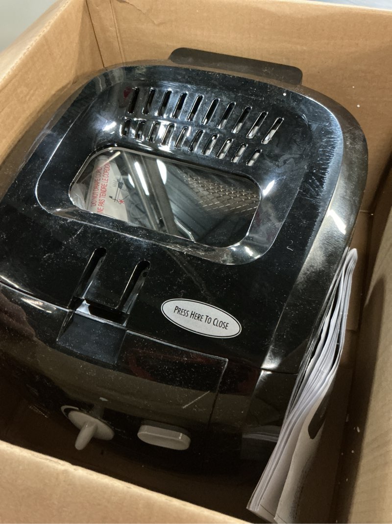 Condition photo showing As Is for hamilton beach 2 liter cool touch deep fryer | model# 35021